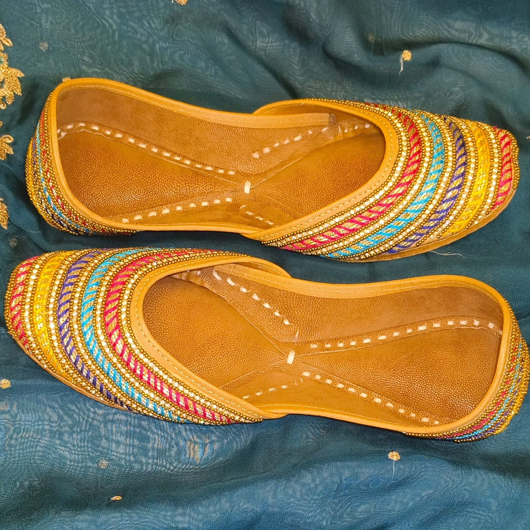 Punjabi Jutti multi Lace Work2503