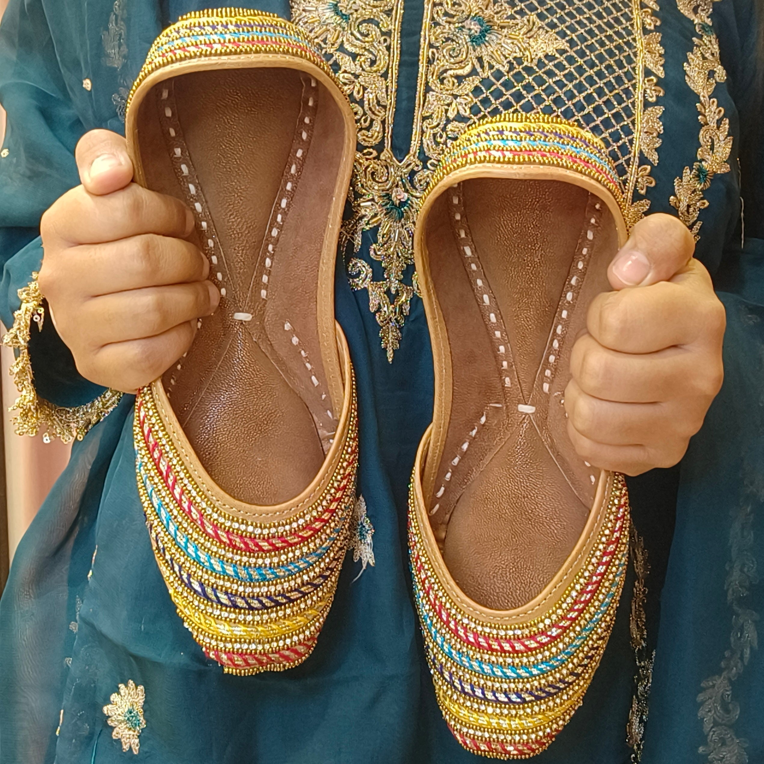 Punjabi Jutti multi Lace Work2503
