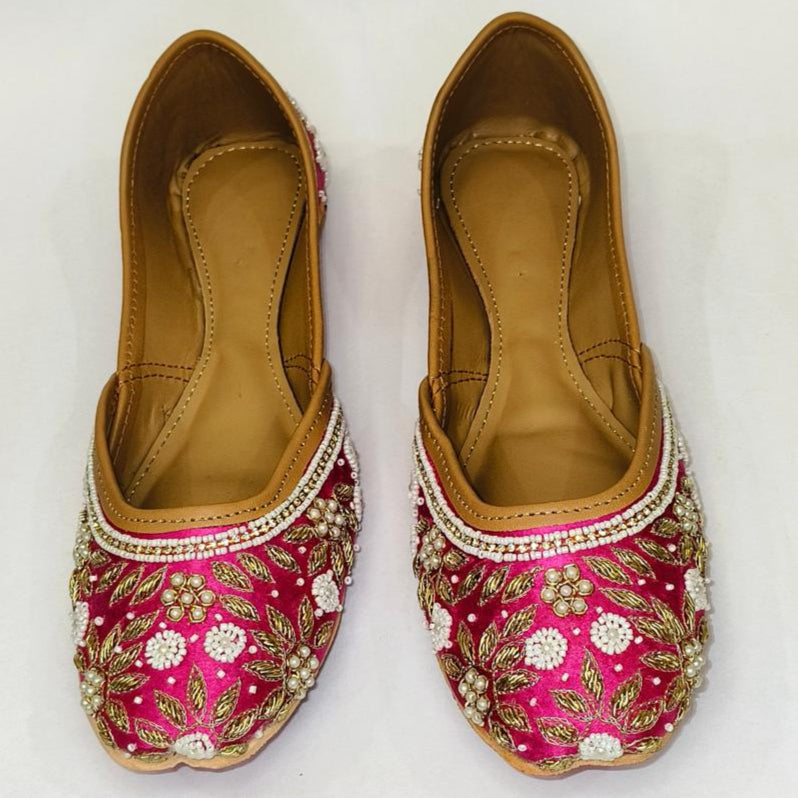 Punjabi Jutti Heavy Pearl Work2807
