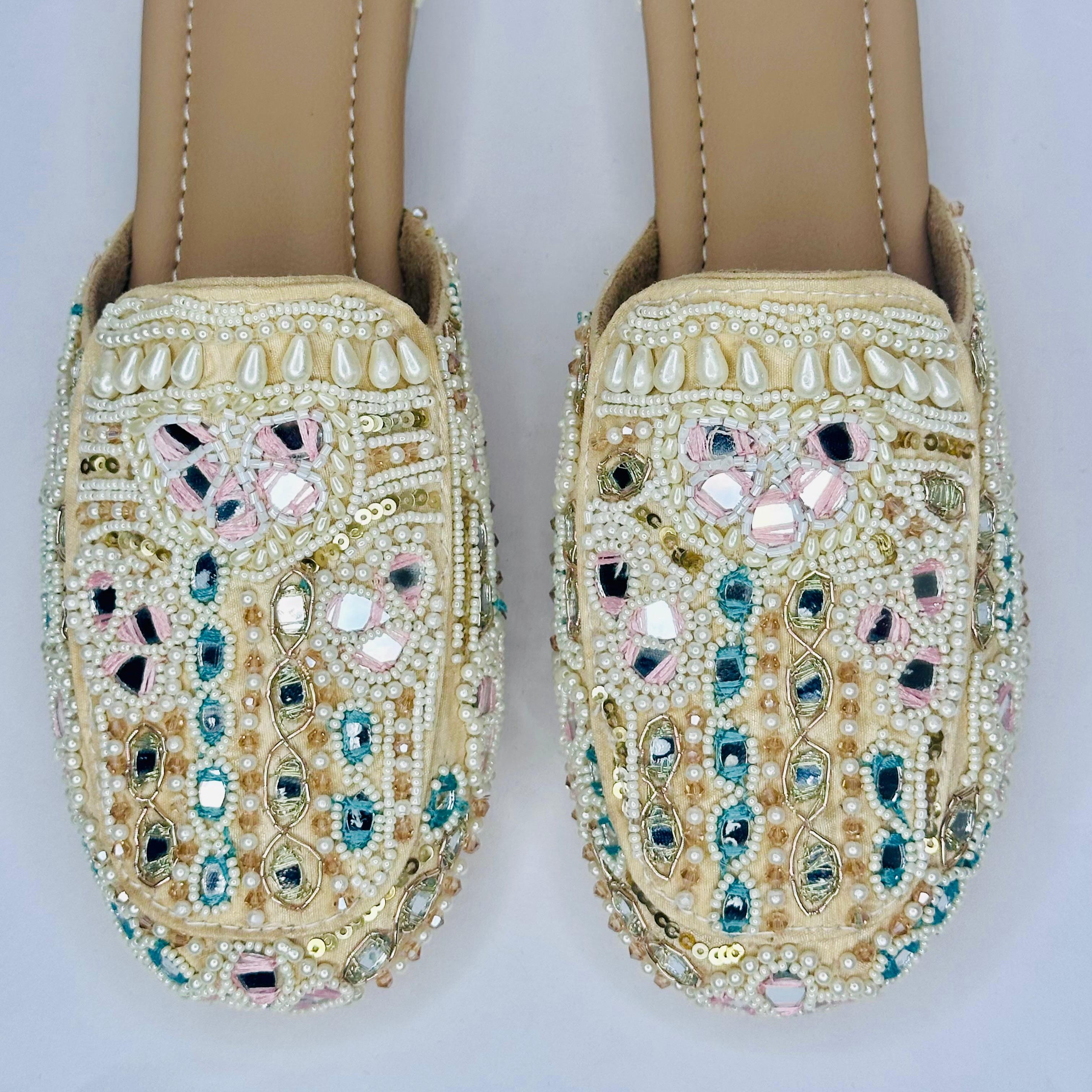 Punjabi Jutti Heavy Mirror Sequence Work2902