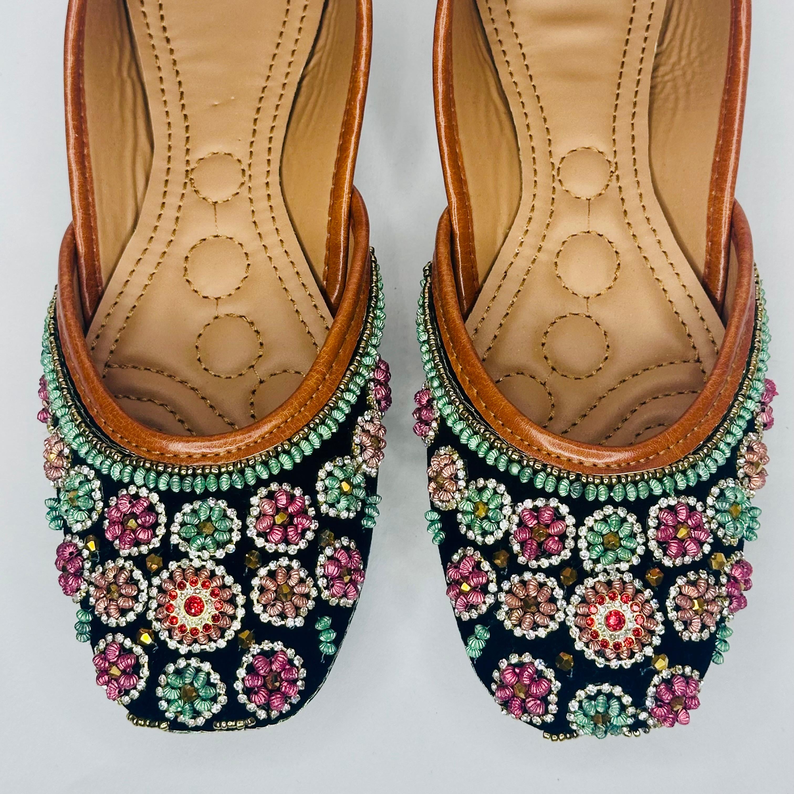 Punjabi Jutti Heavy Mirror Sequence Work2903