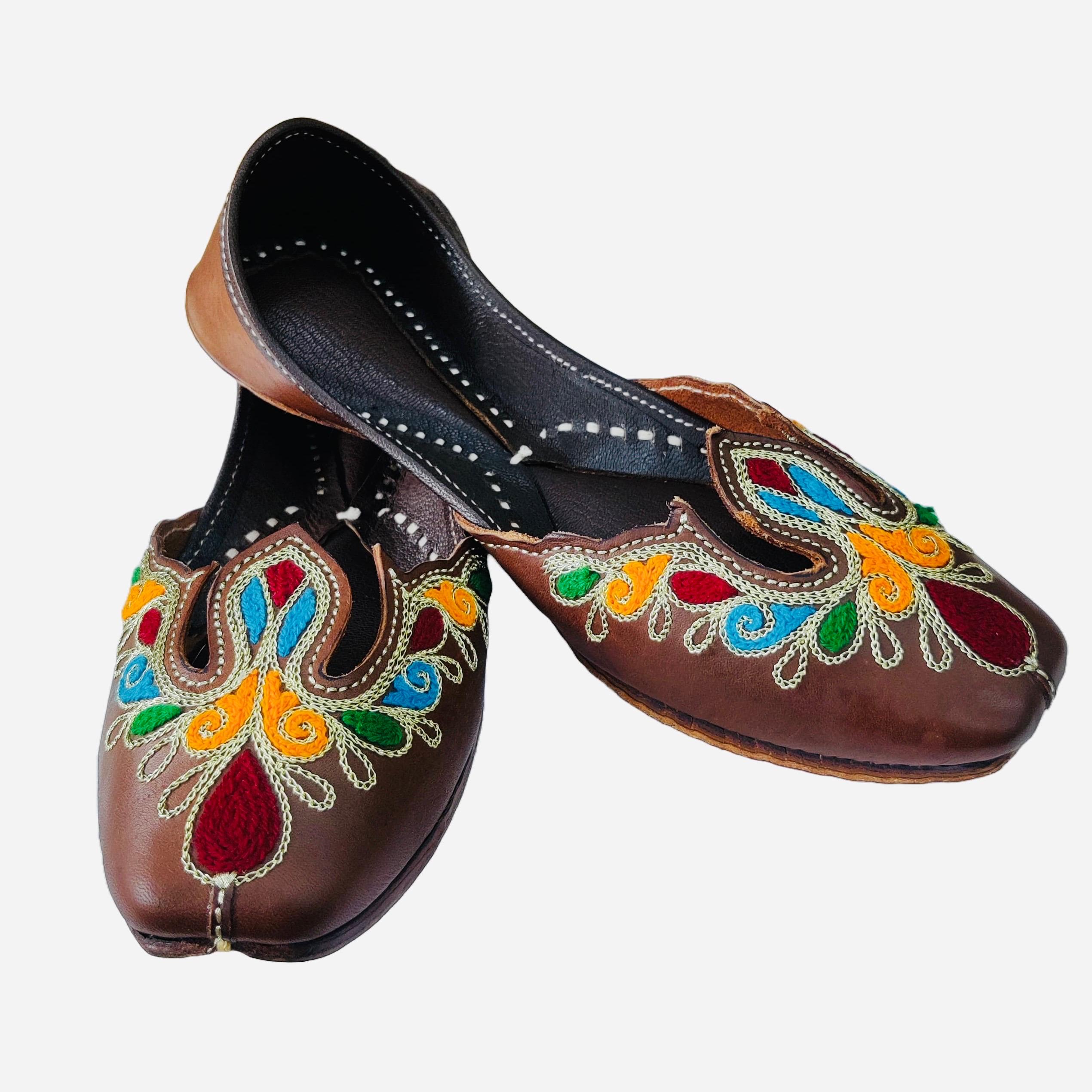Punjabi Jutti pakisatni upper leather work 0312