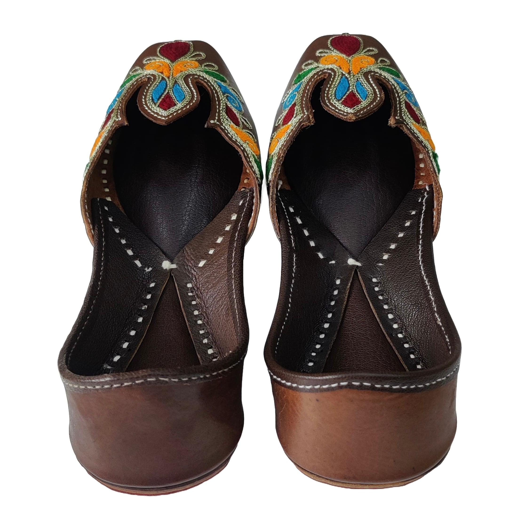 Punjabi Jutti pakisatni upper leather work 0312