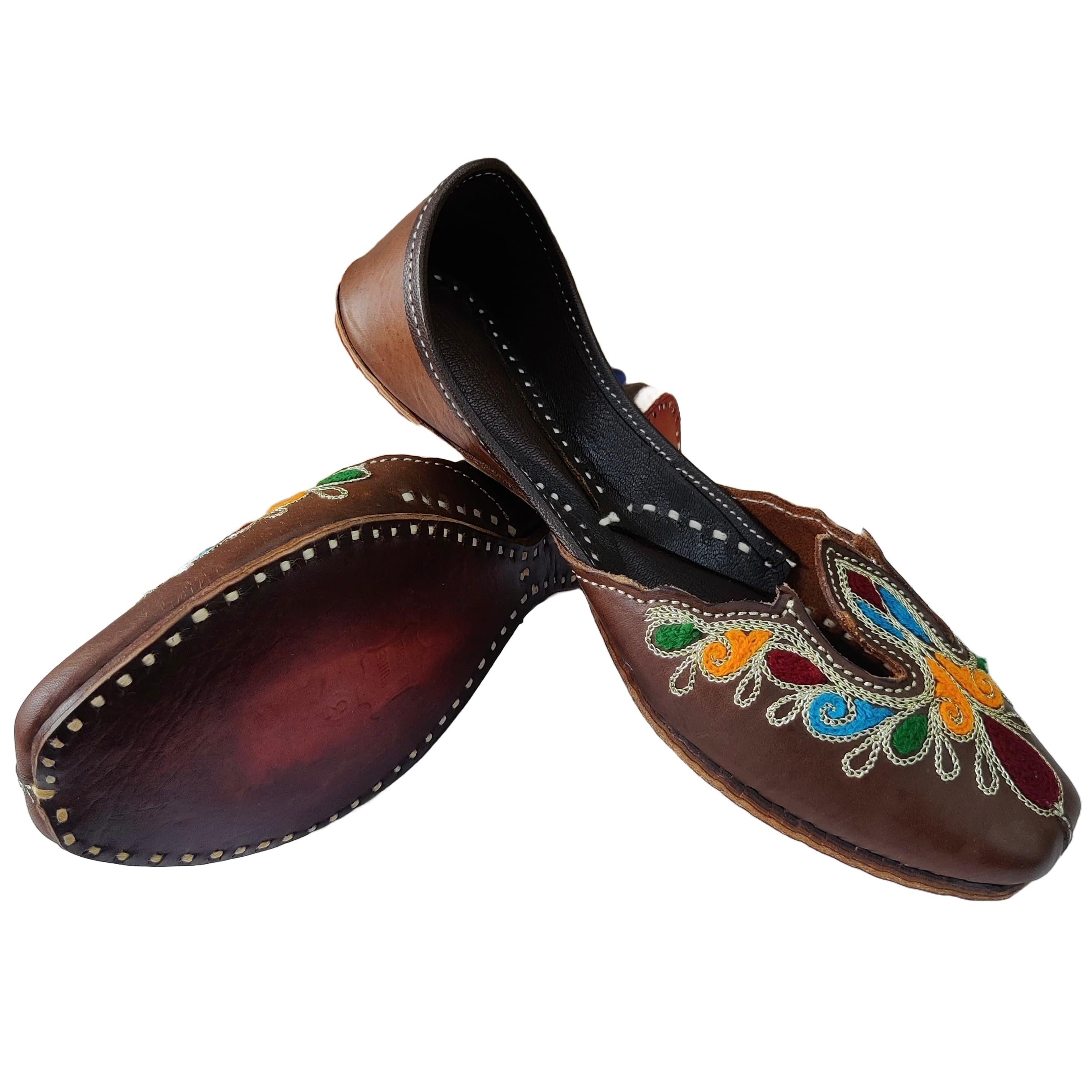 Punjabi Jutti pakisatni upper leather work 0312