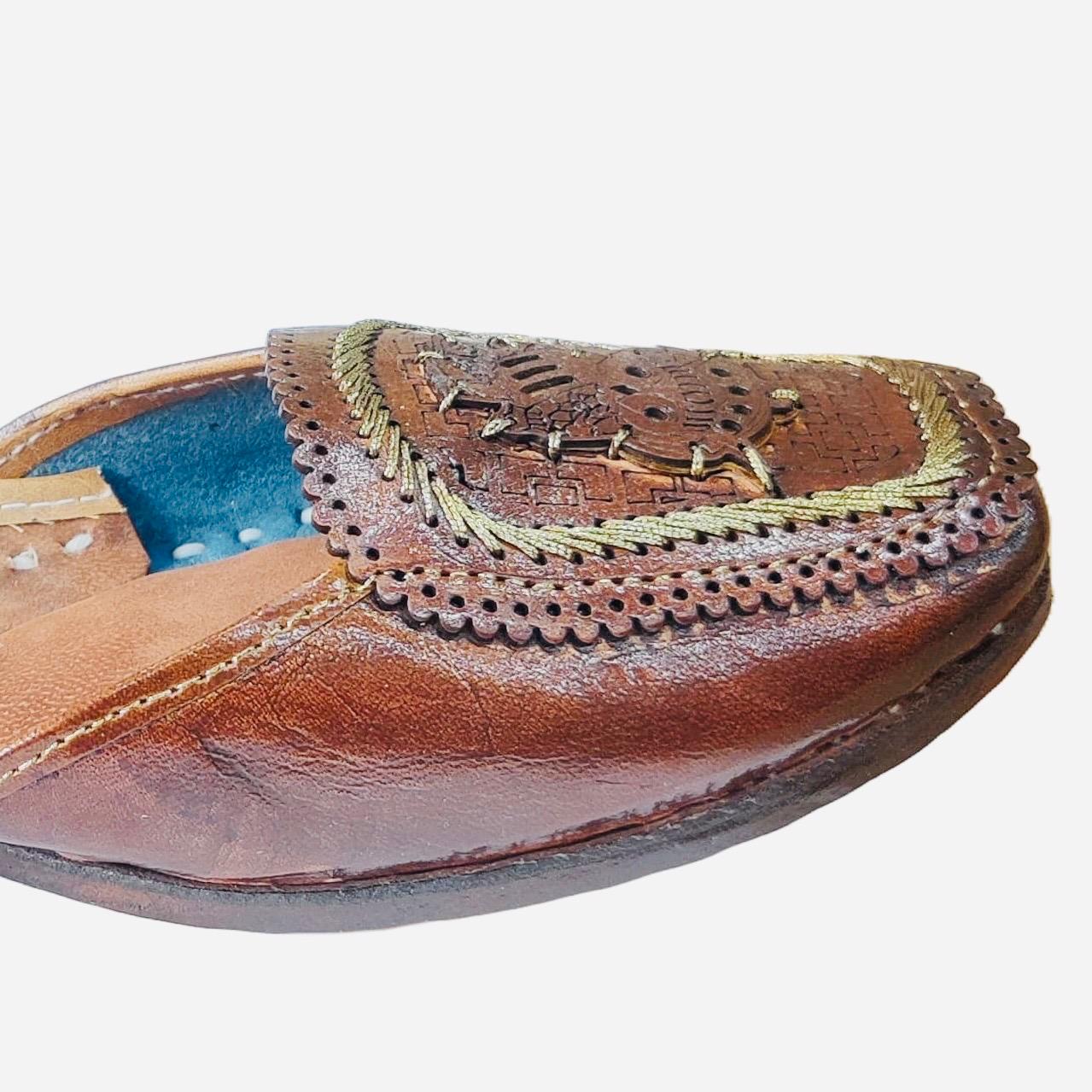 Punjabi Jutti casual in leather work 0311