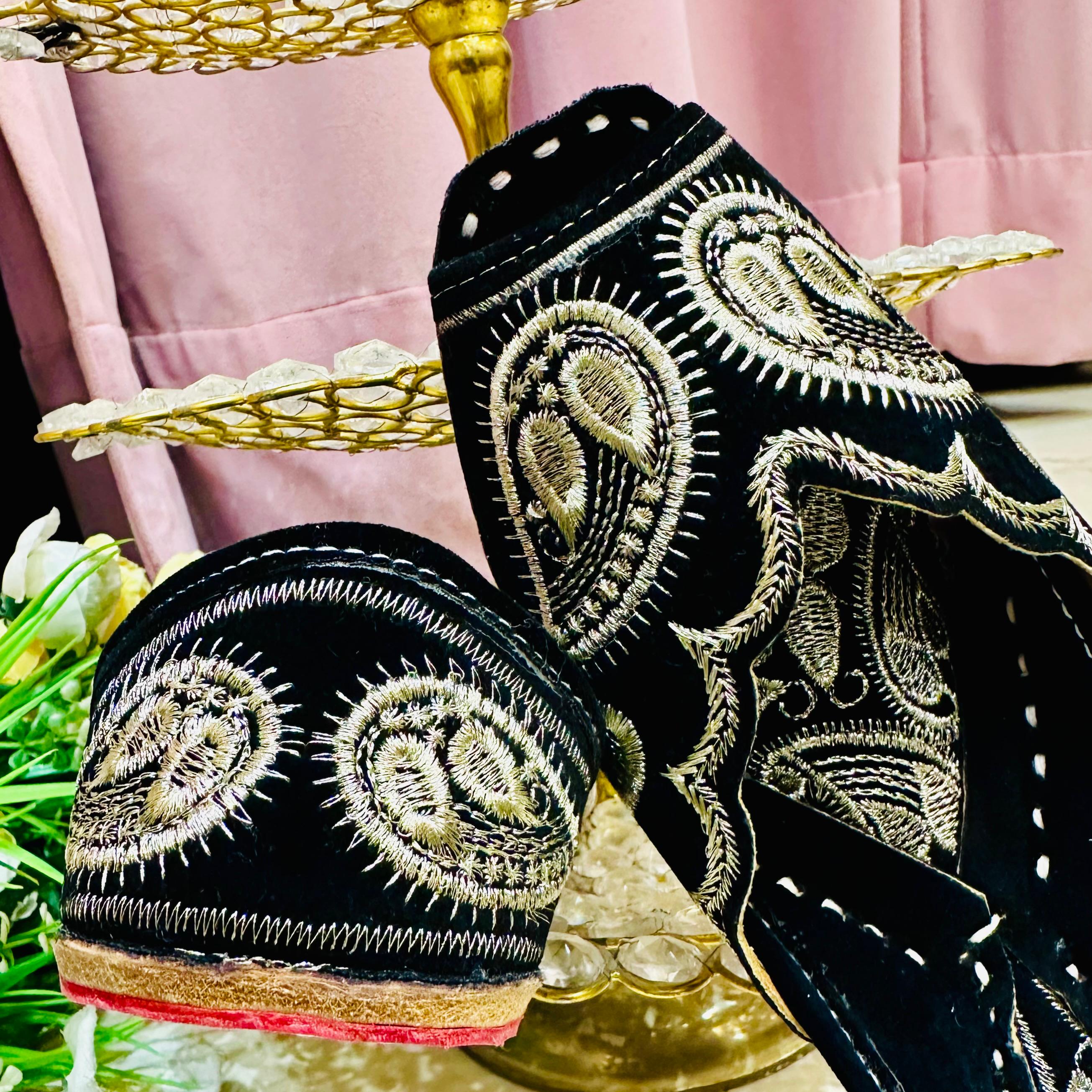 Punjabi Jutti front open kadai Work 3222
