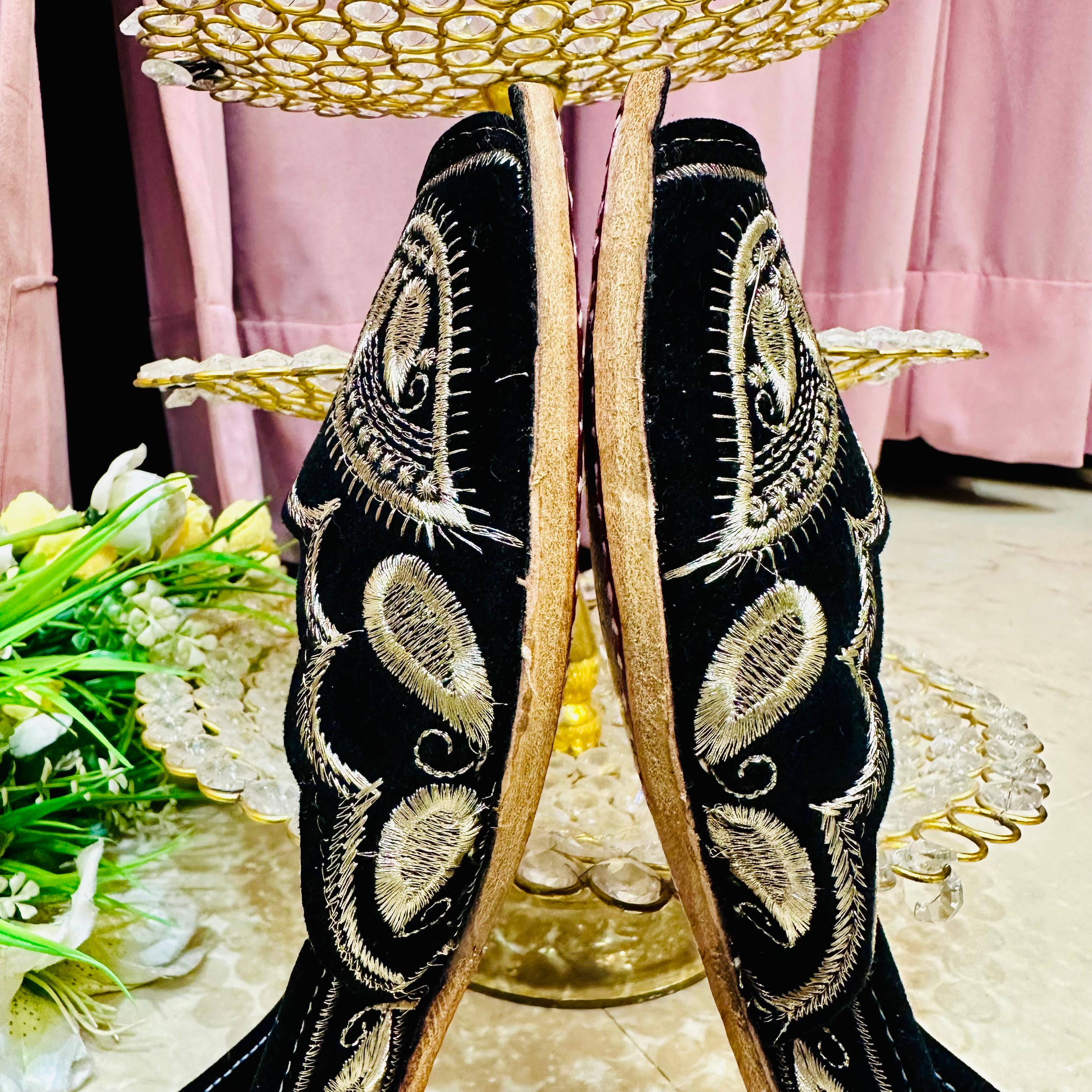 Punjabi Jutti front open kadai Work 3222