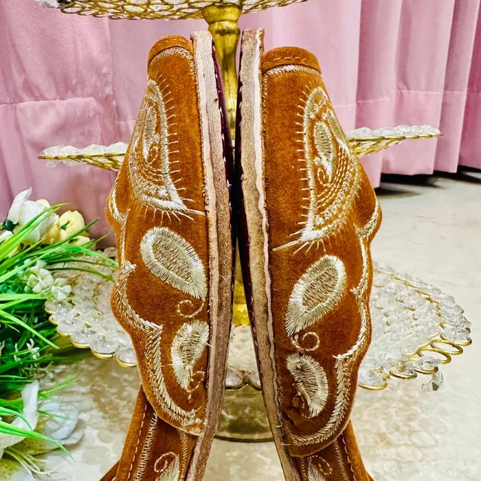 Punjabi Jutti front open kadai Work 20260309