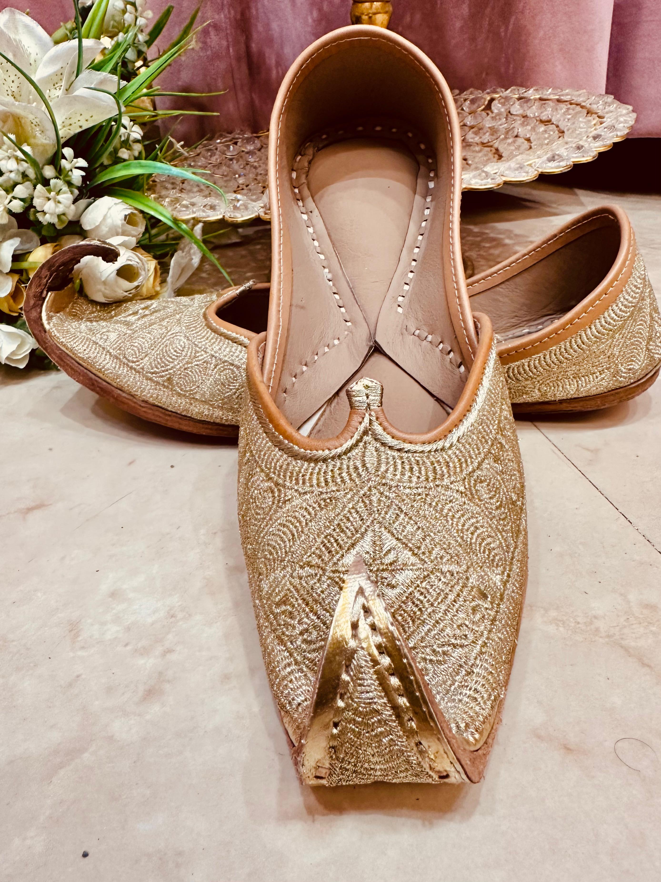Punjabi Jutti pakisatni tilla upper leather work 0711