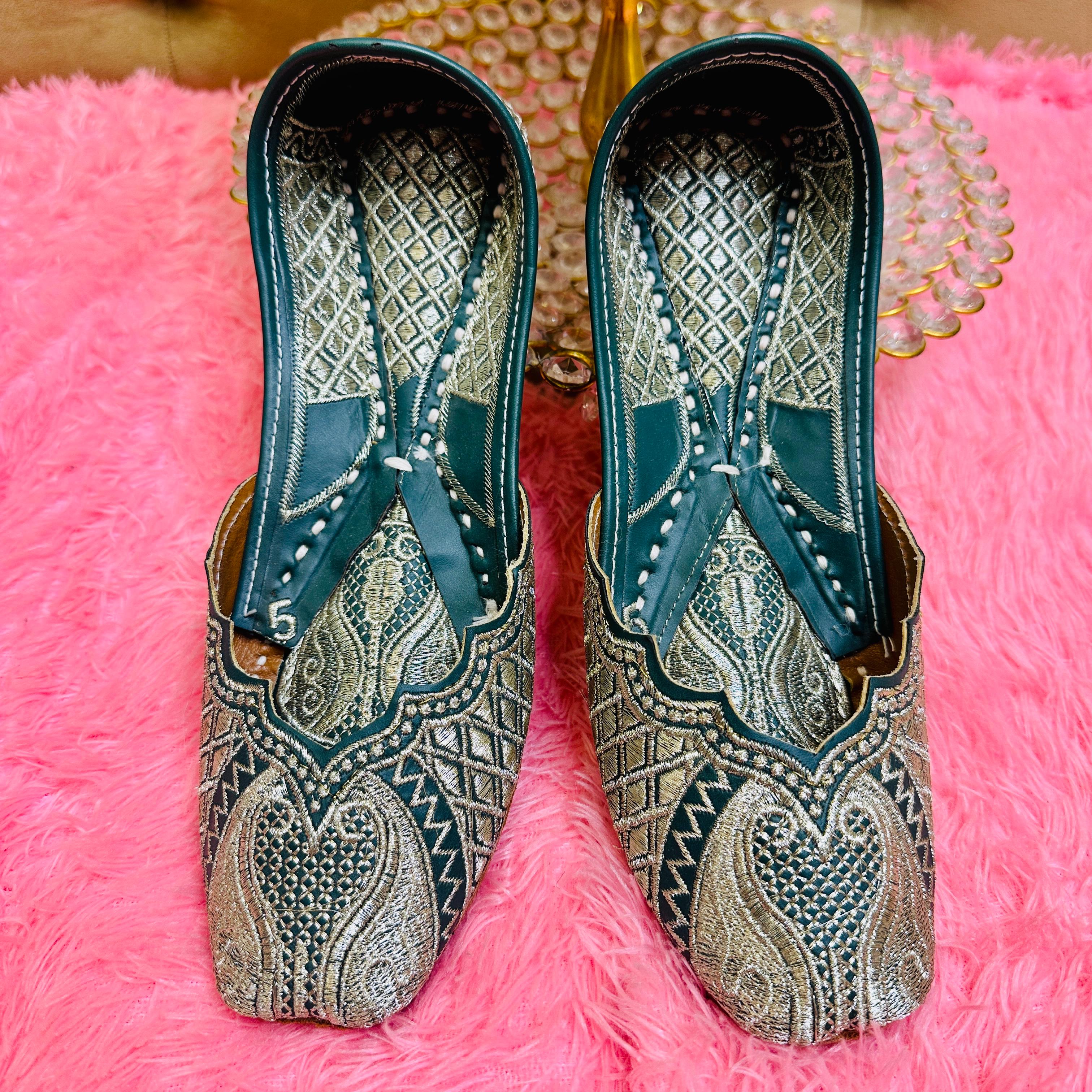 Punjabi Jutti pakisatni tilla upper leather work 713