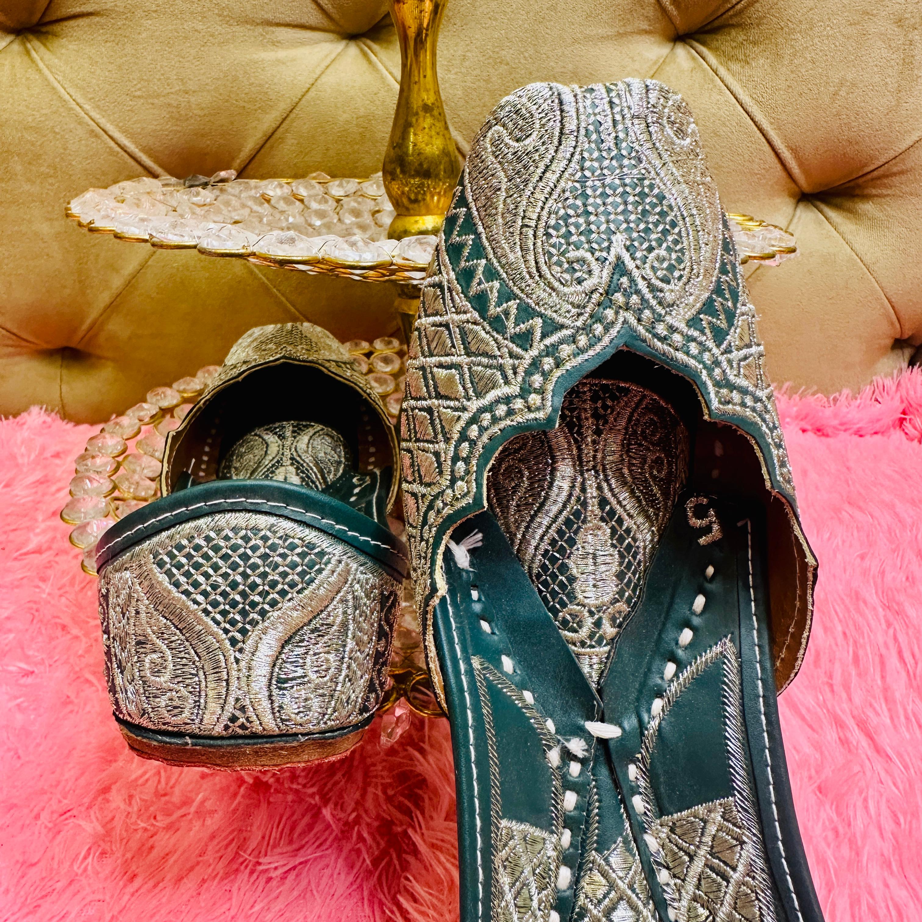 Punjabi Jutti pakisatni tilla upper leather work 713