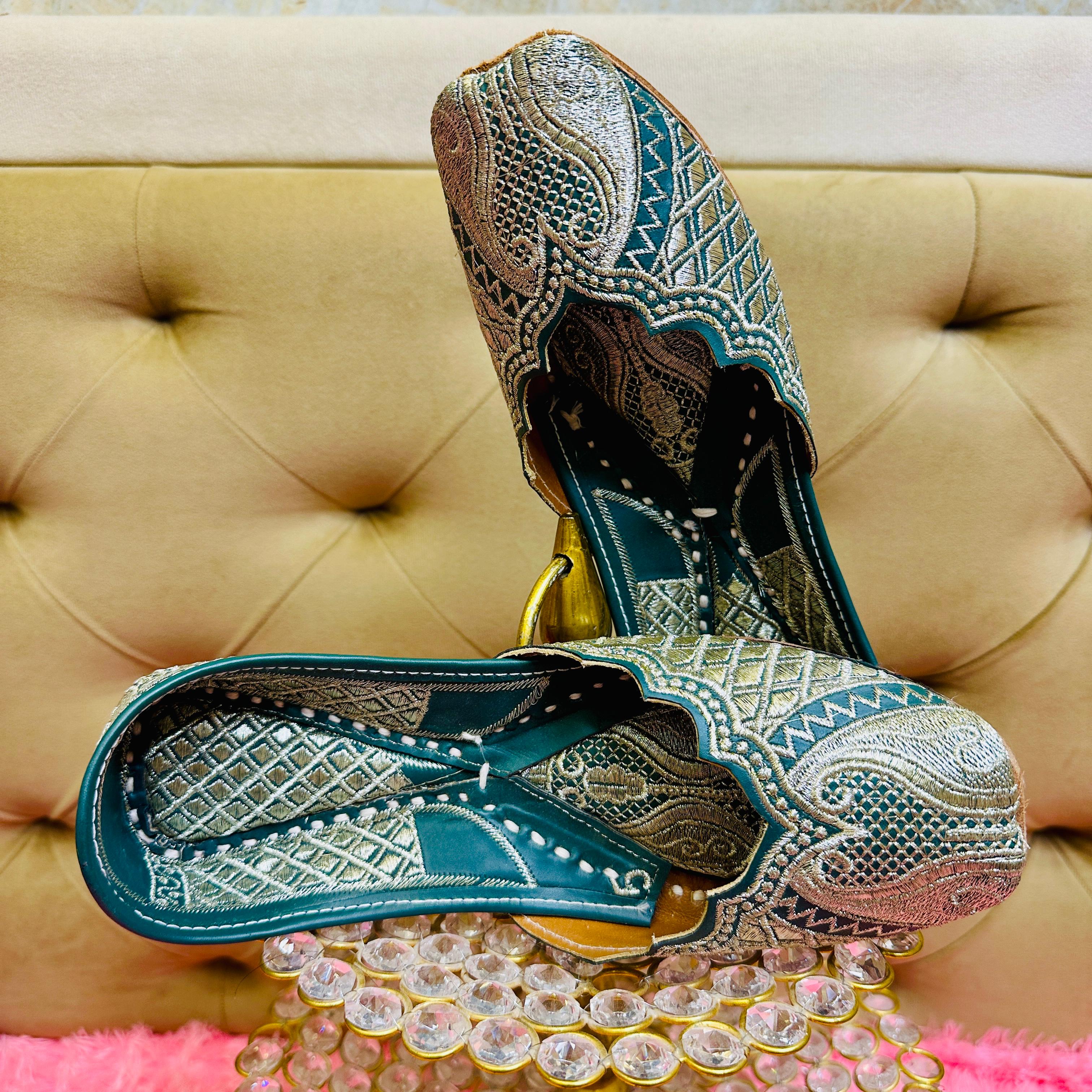 Punjabi Jutti pakisatni tilla upper leather work 713