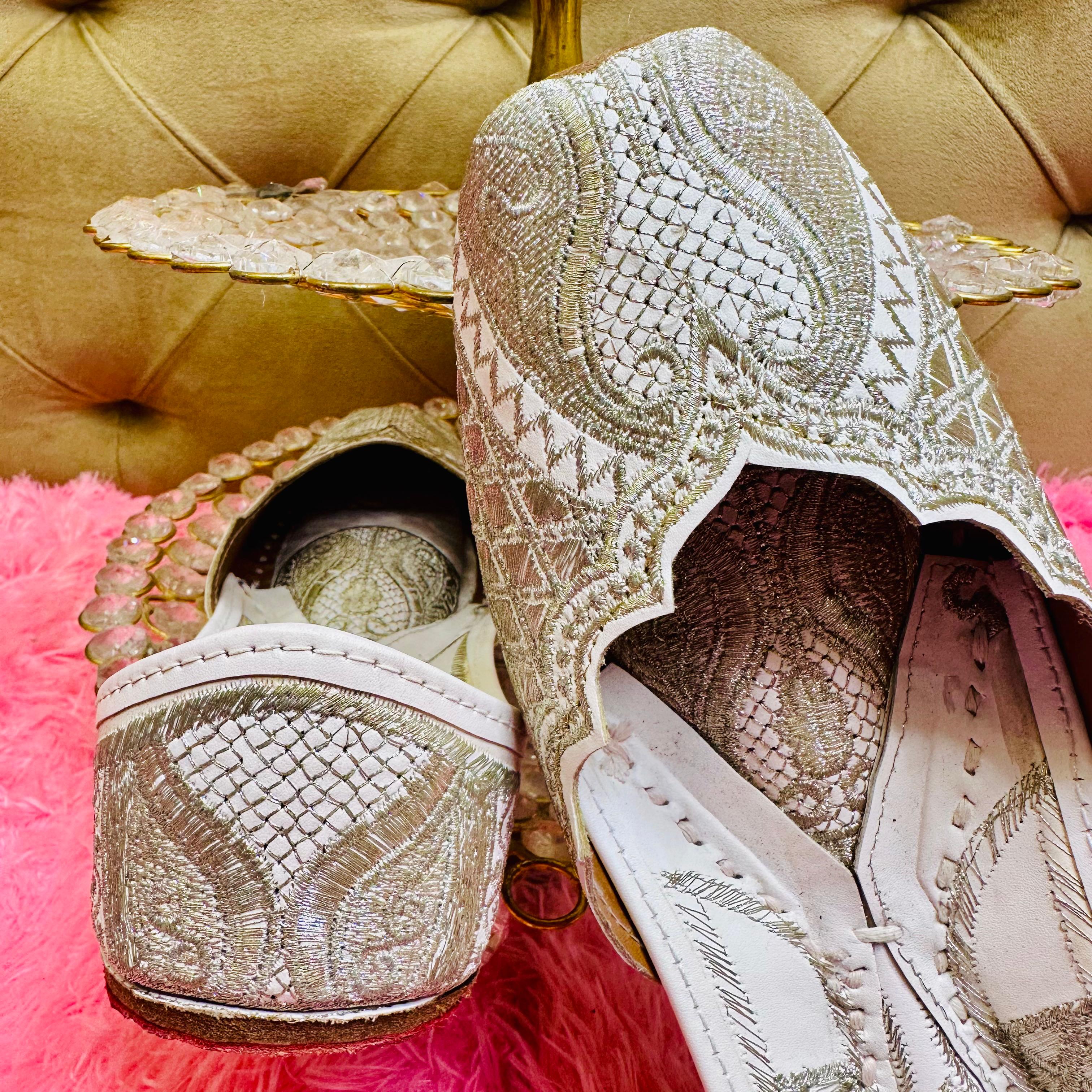 Punjabi Jutti pakisatni tilla upper leather work 711