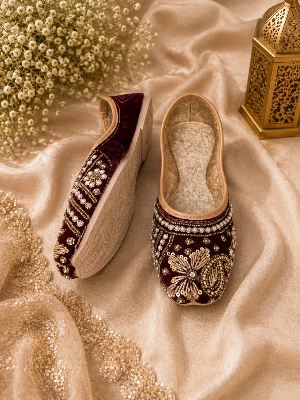Punjabi Jutti Heavy Pearl Work202261005