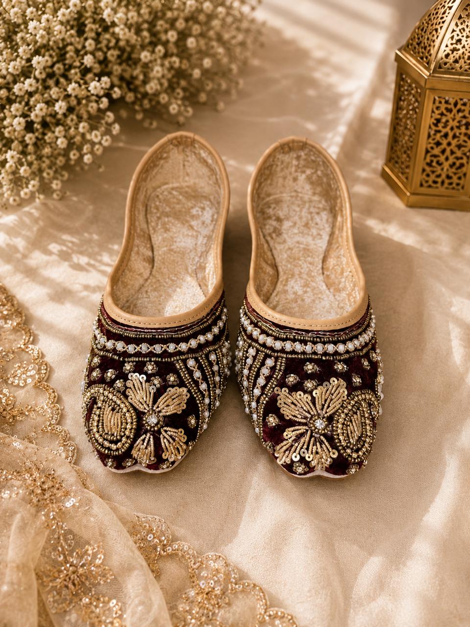 Punjabi Jutti Heavy Pearl Work202261005