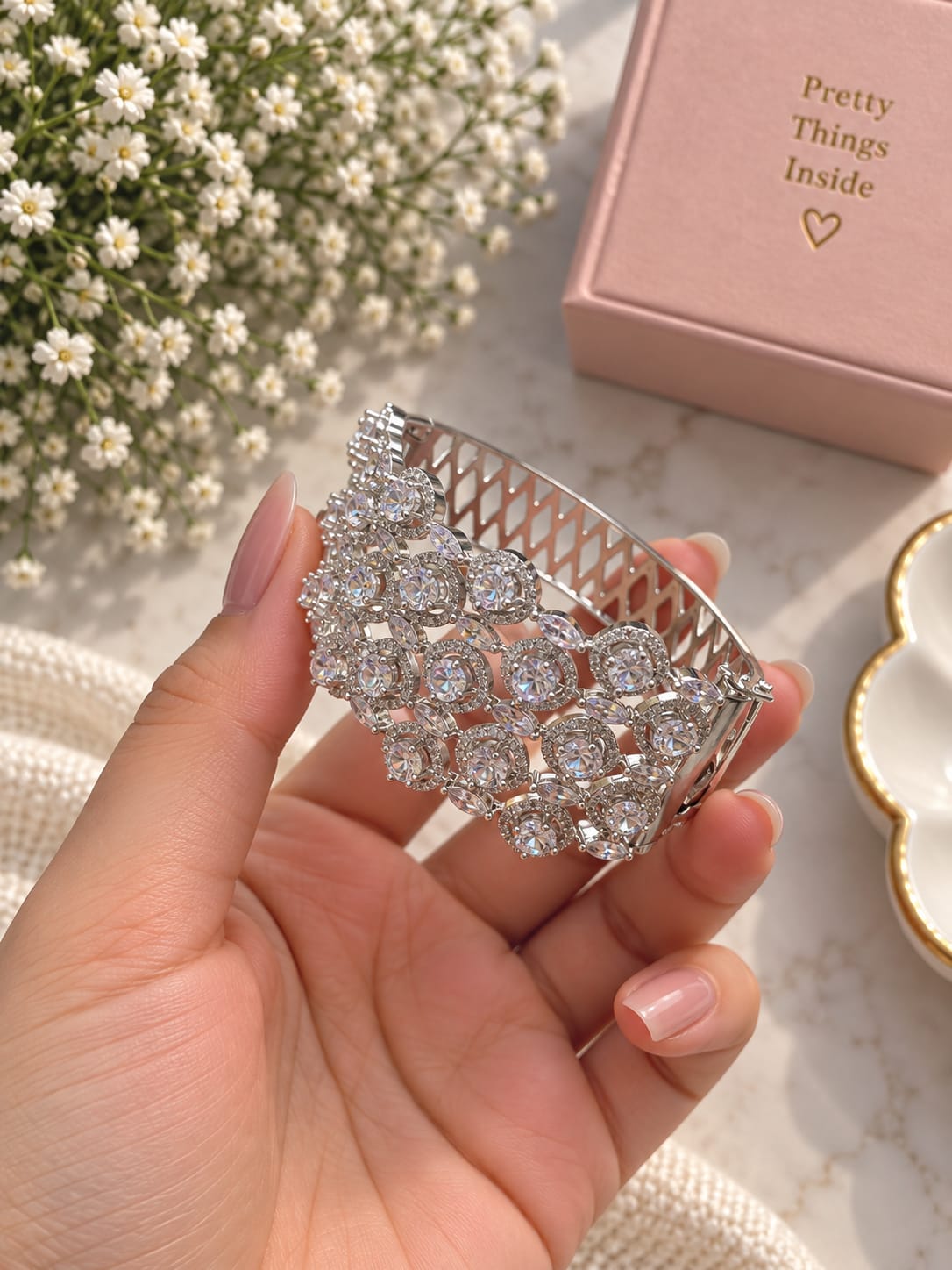 Desiner Sliver Shinestone Bracelet 20261704