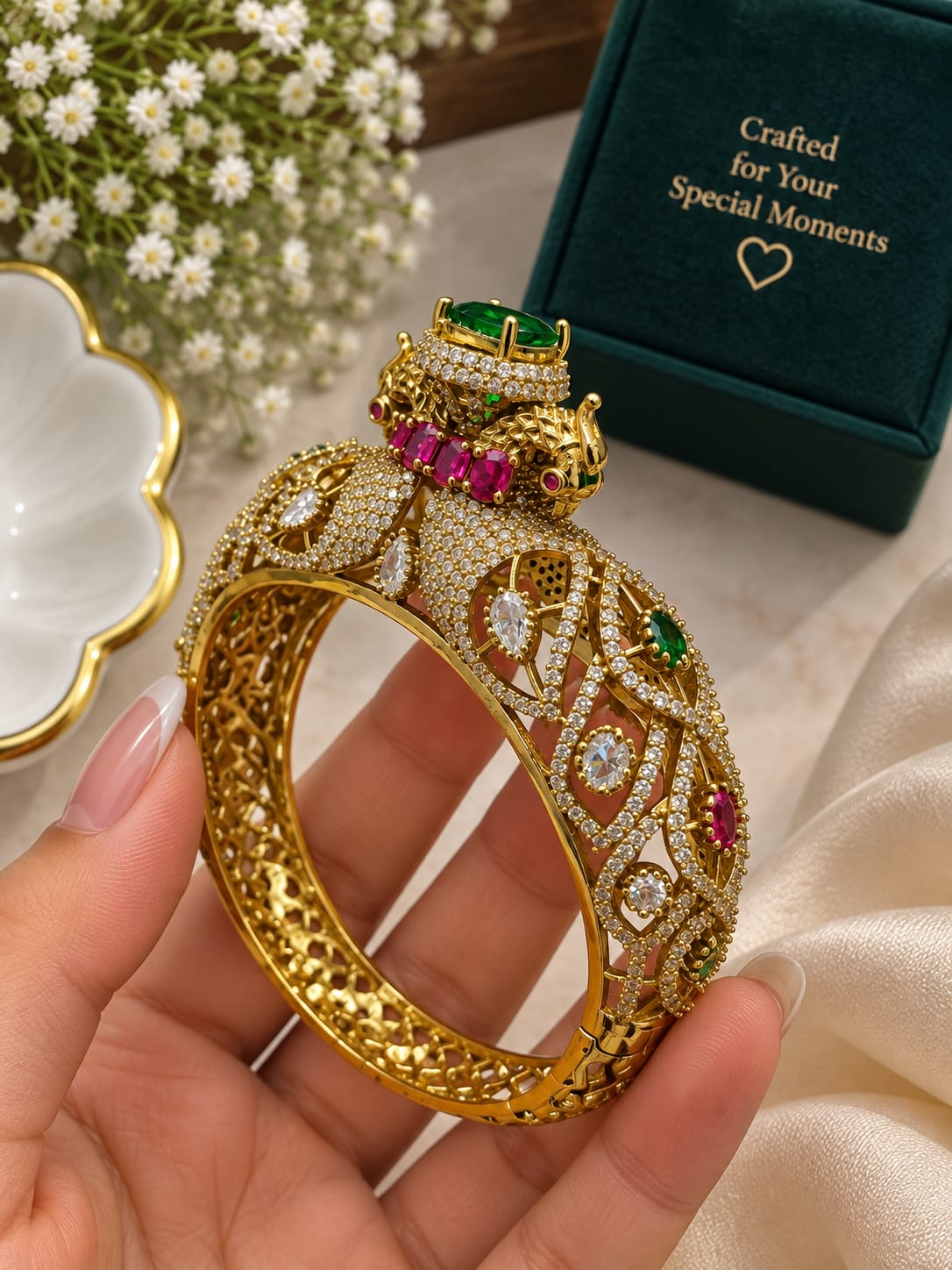 Desiner Green Shinestone Bracelet 202617010