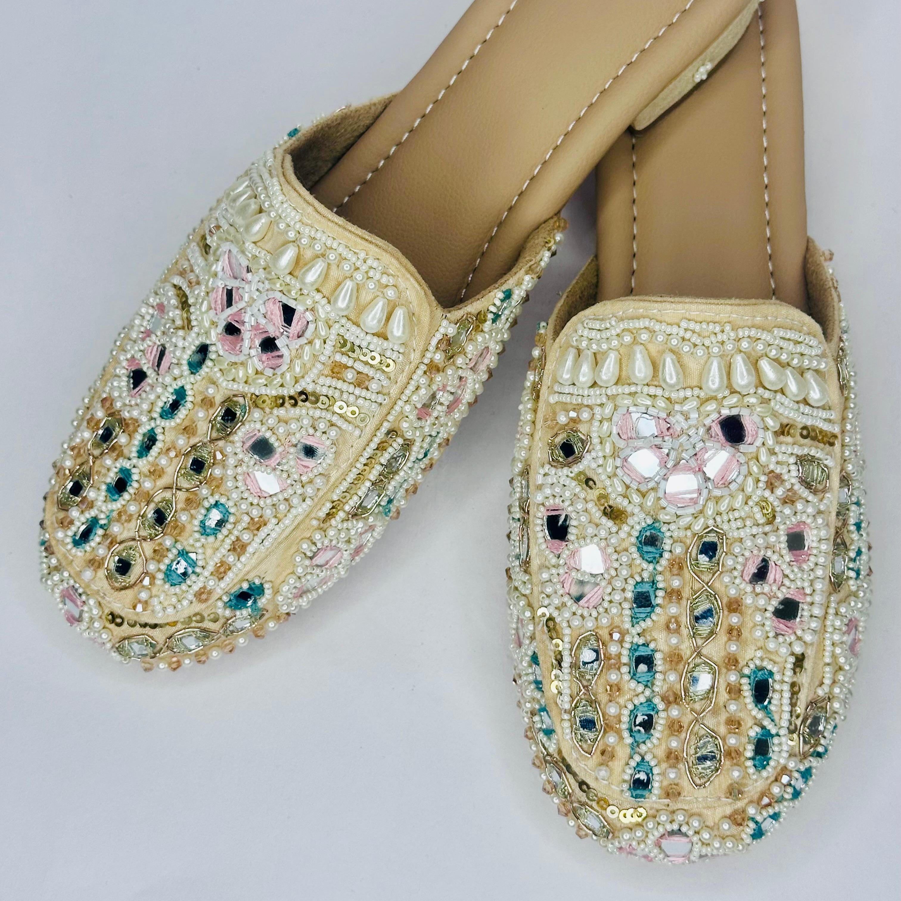 Punjabi Jutti Heavy Mirror Sequence Work2902