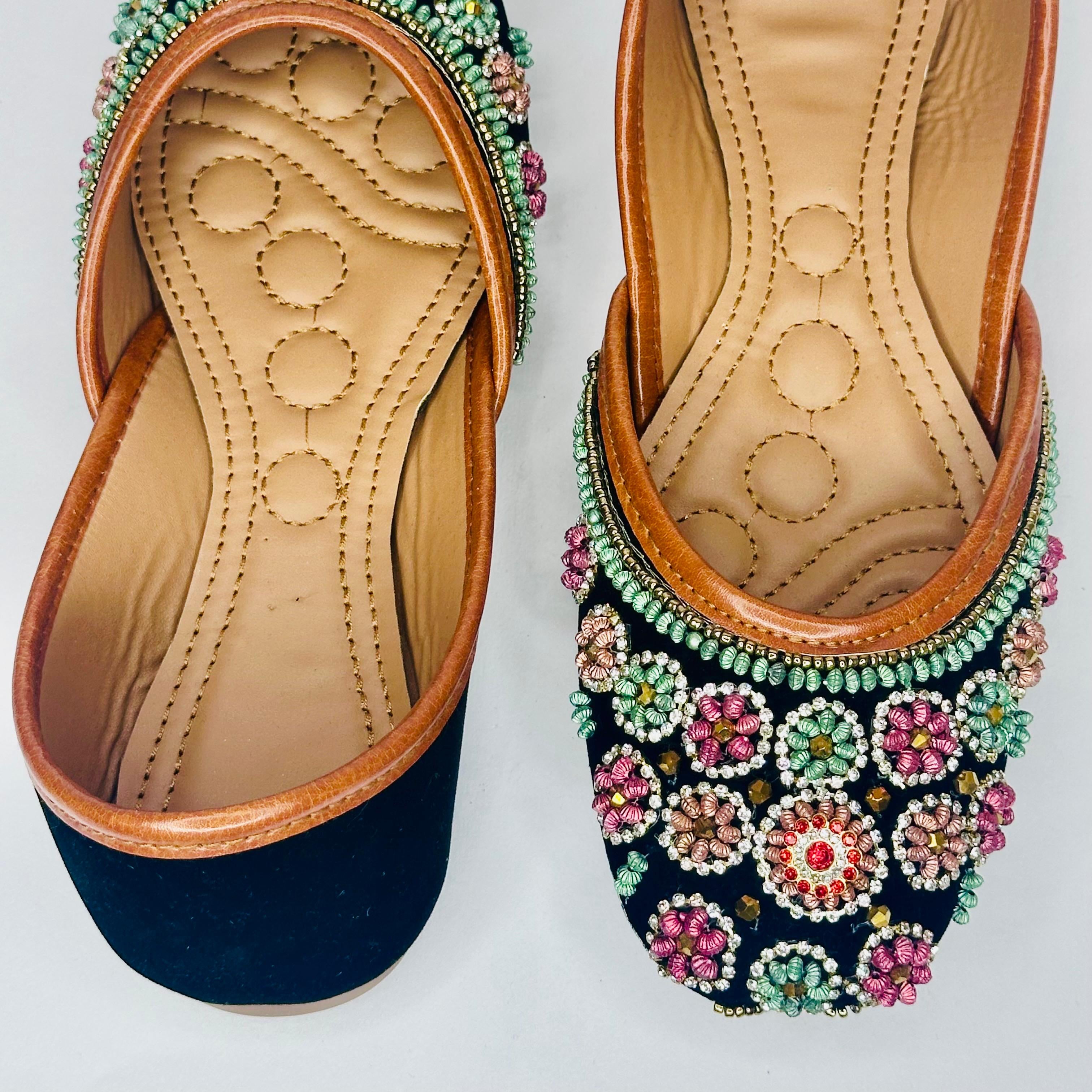 Punjabi Jutti Heavy Mirror Sequence Work2903