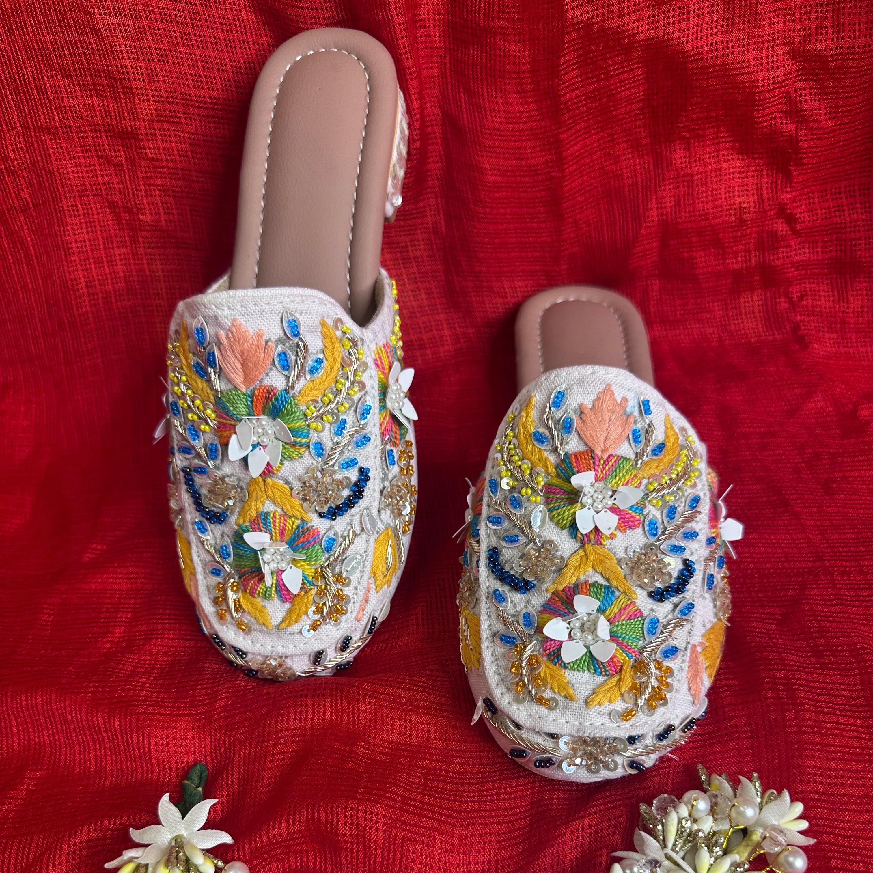 Punjabi Jutti Heavy Thread Sequence Work2901