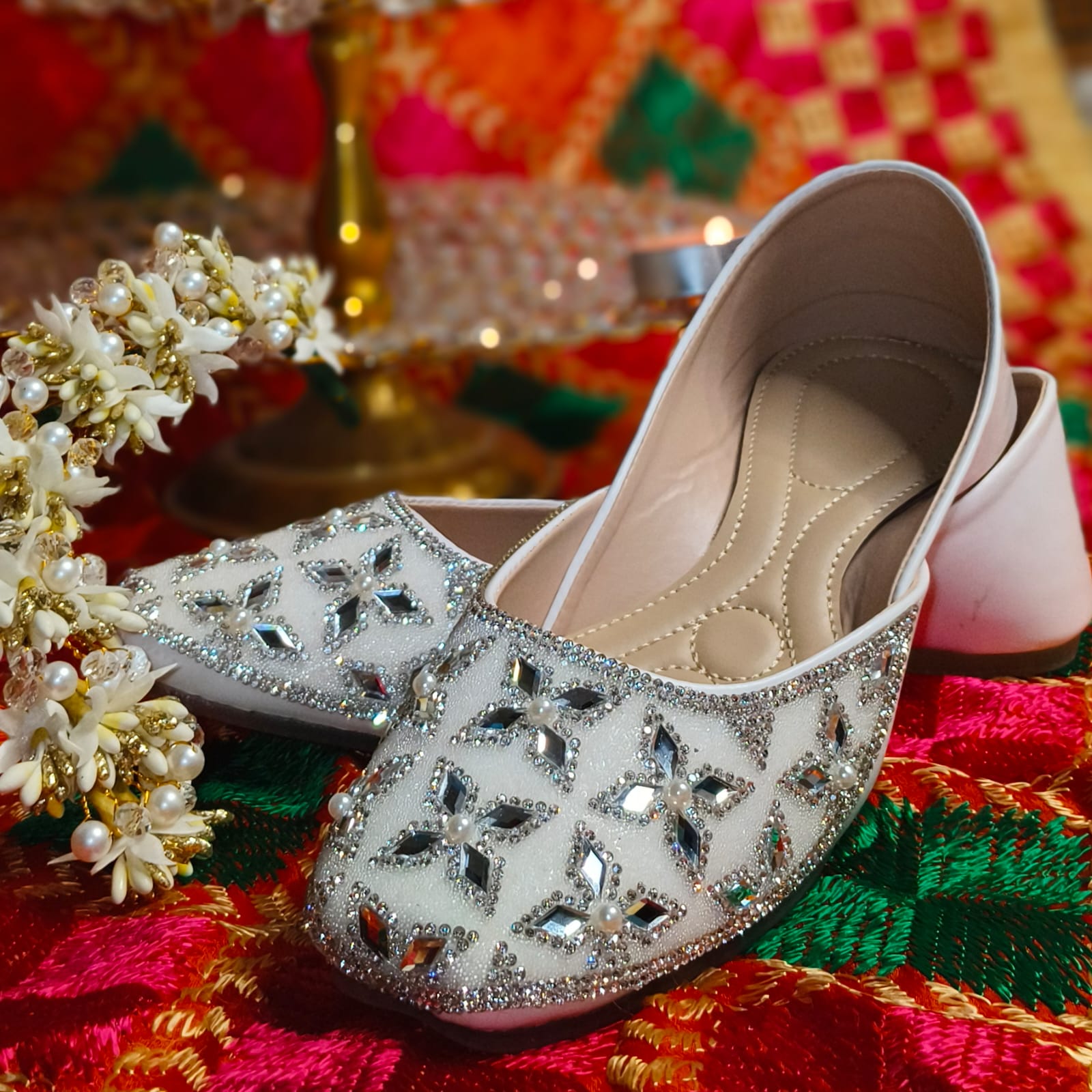 Punjabi Jutti Heavy Stone Work2917