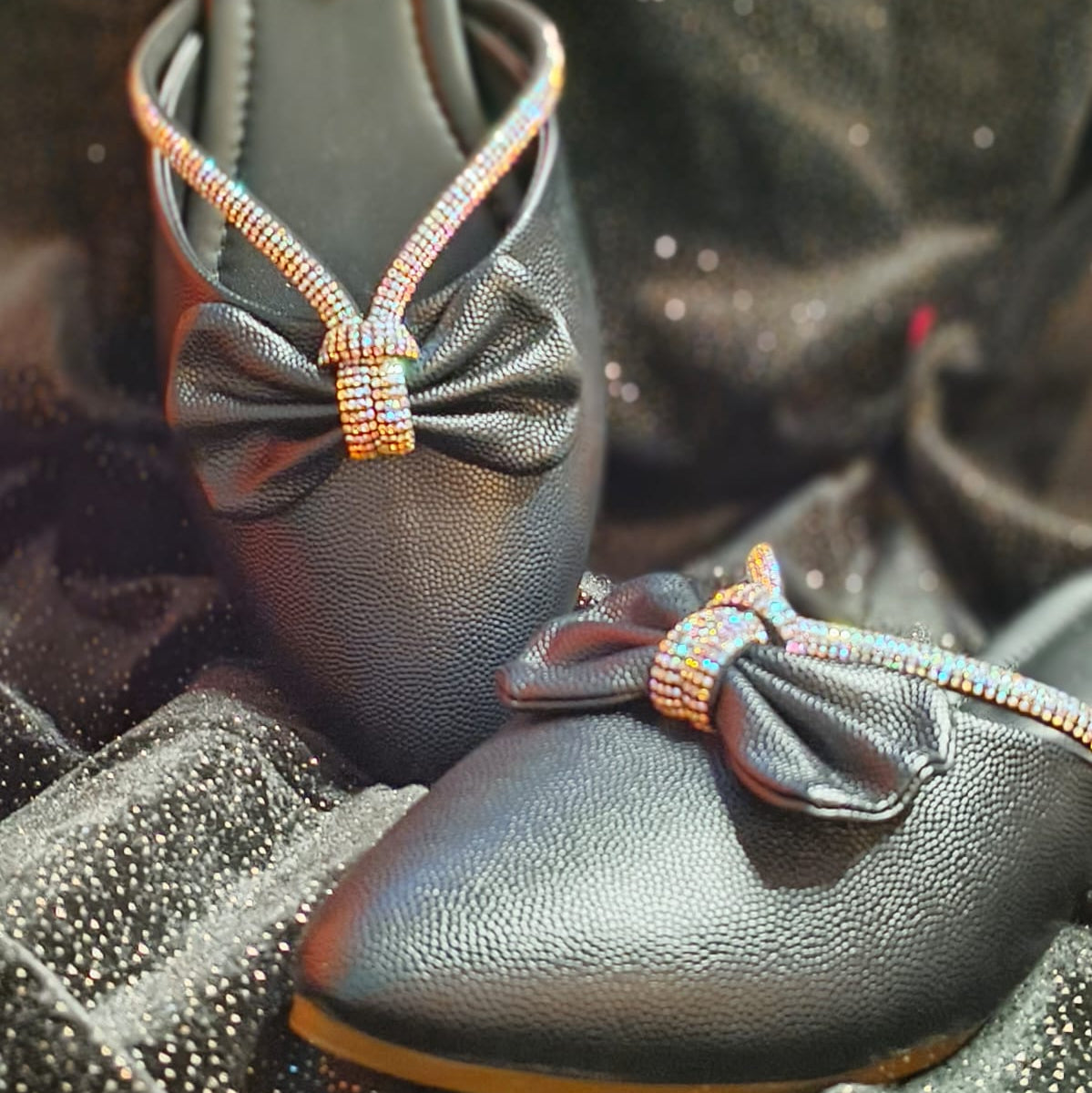 Punjabi Jutti bow silwer strap 2912