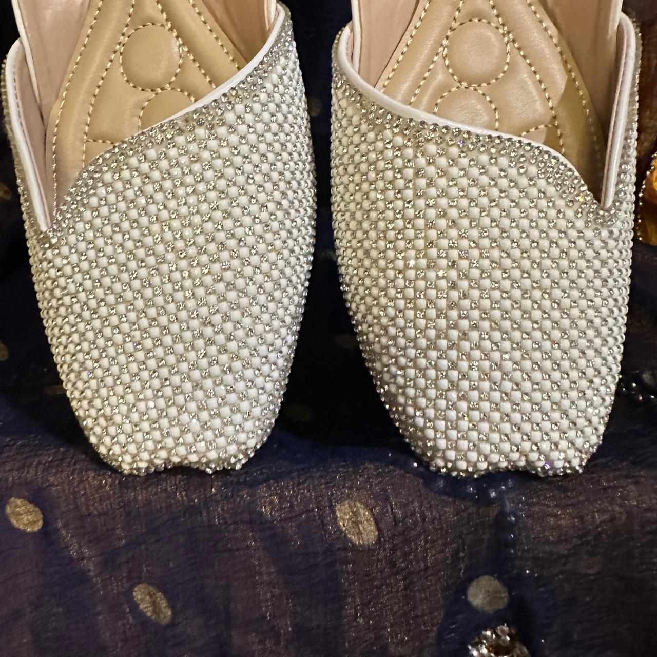 Punjabi Jutti heavy stone side cut work 0306