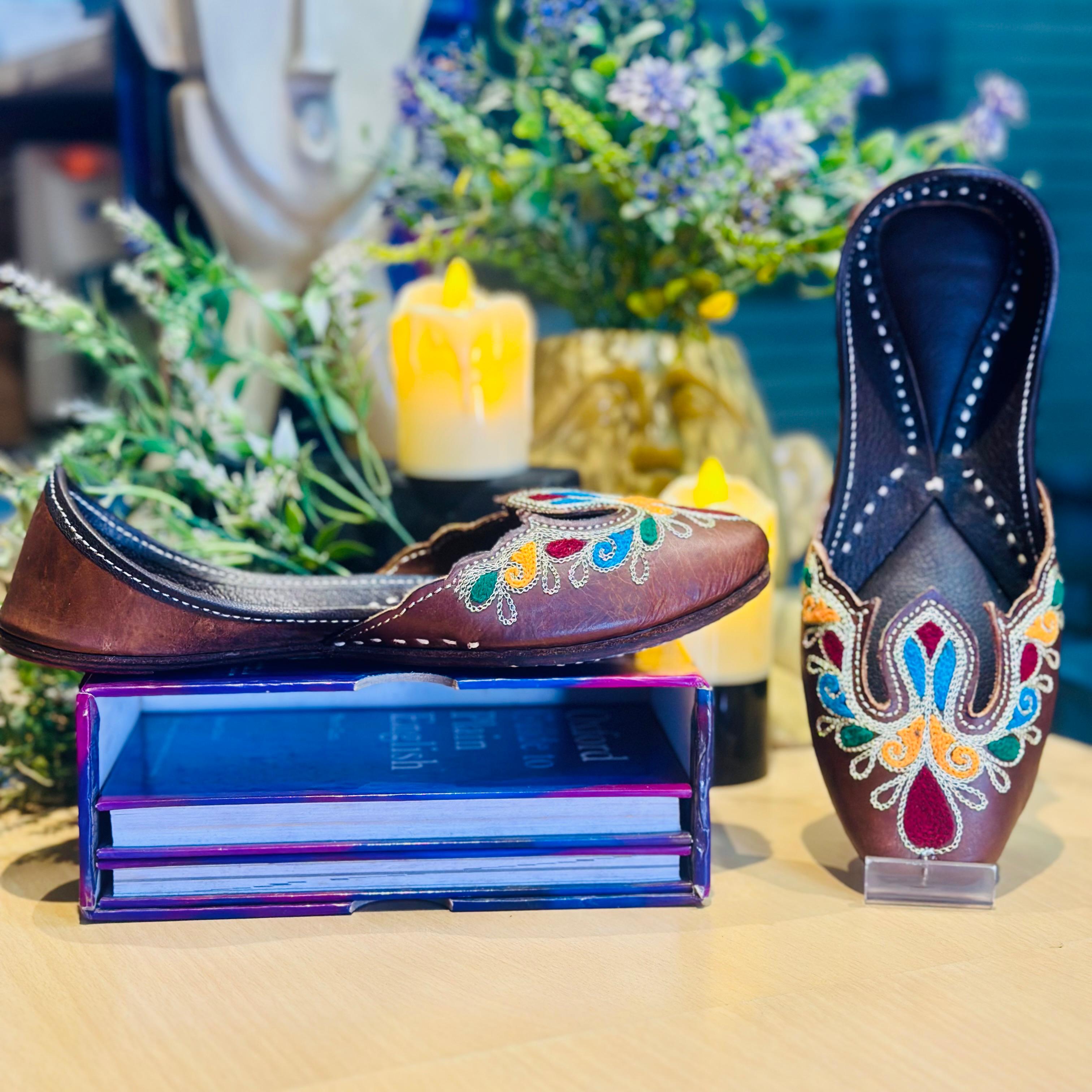 Punjabi Jutti pakisatni upper leather work 0312