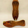 Punjabi Jutti two peacock Leather Pom Pom Work2519