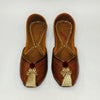 Punjabi Jutti Heavy Golden flower With Pomp Pomp Work2813