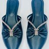 Punjabi Jutti bow silwer strap