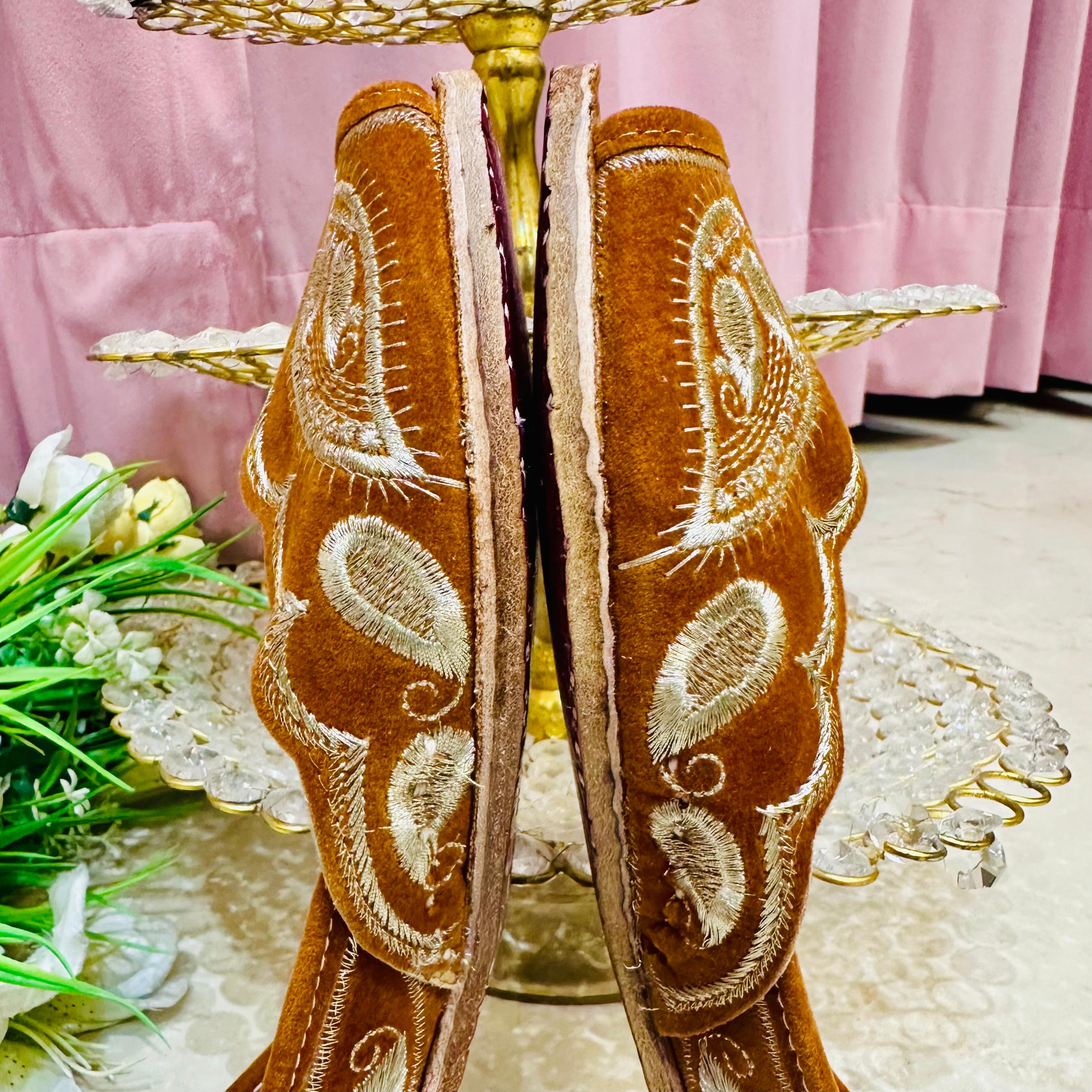 Punjabi Jutti front open kadai Work 3223
