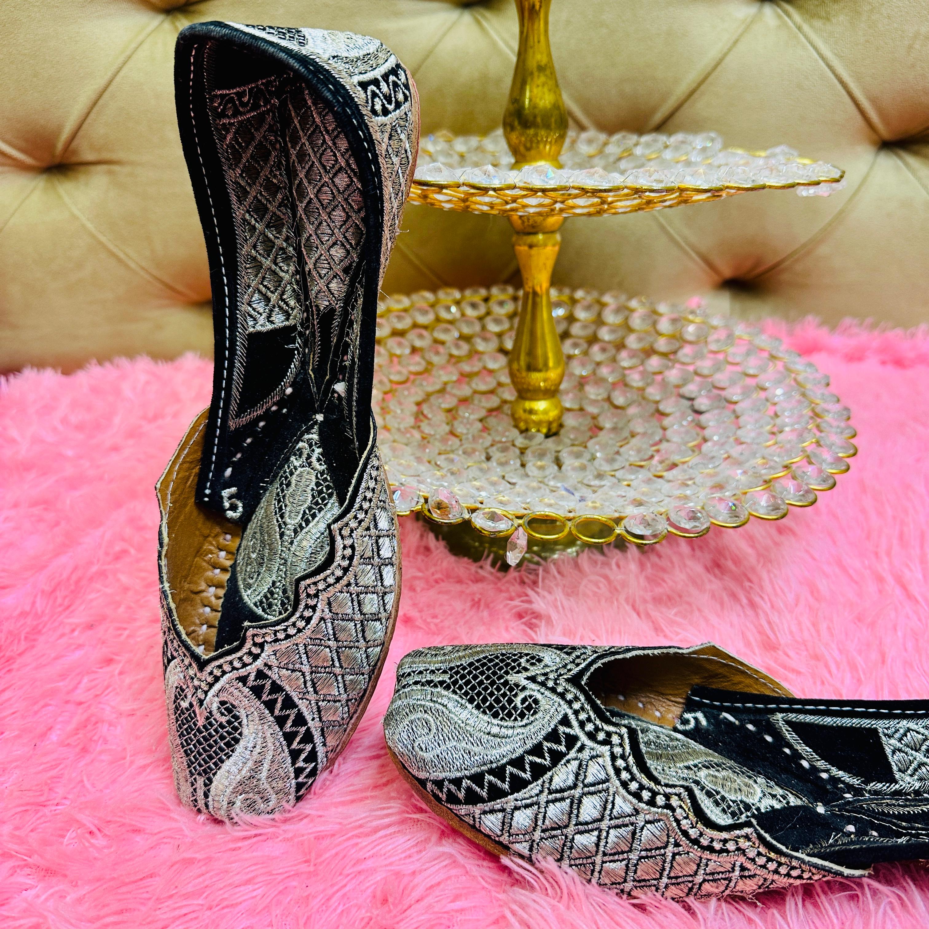 Punjabi Jutti pakisatni tilla upper leather work 712