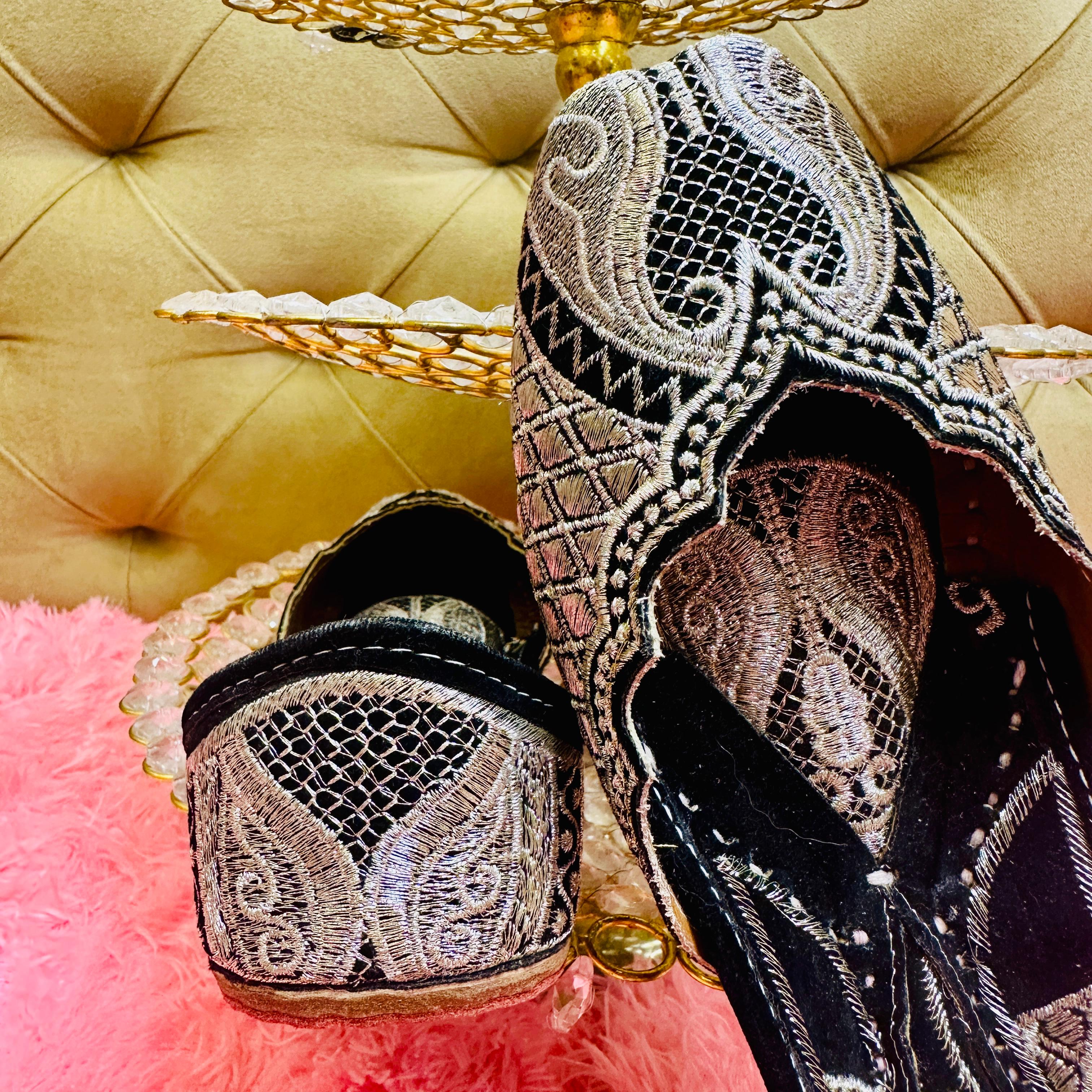 Punjabi Jutti pakisatni tilla upper leather work 712