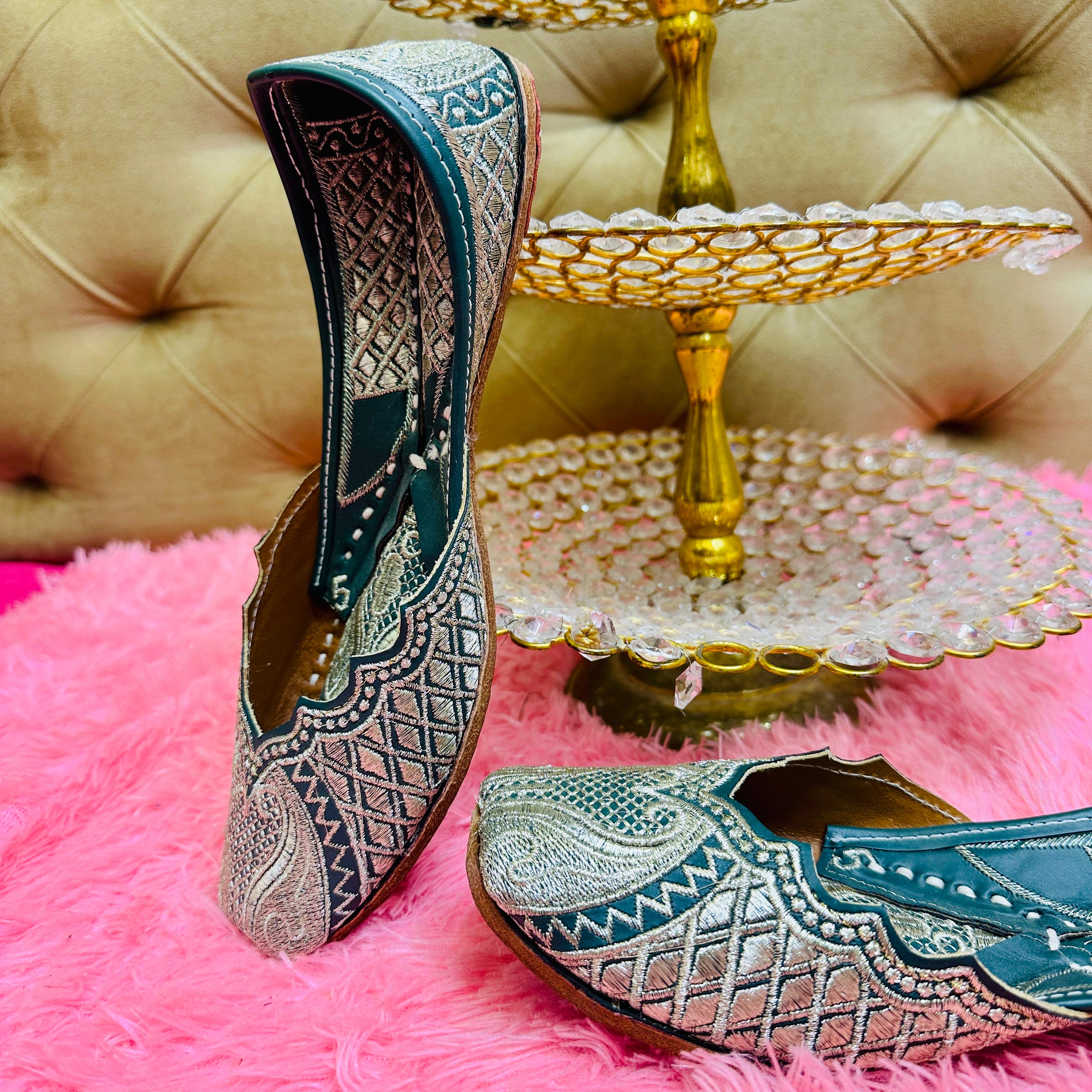 Punjabi Jutti pakisatni tilla upper leather work 713