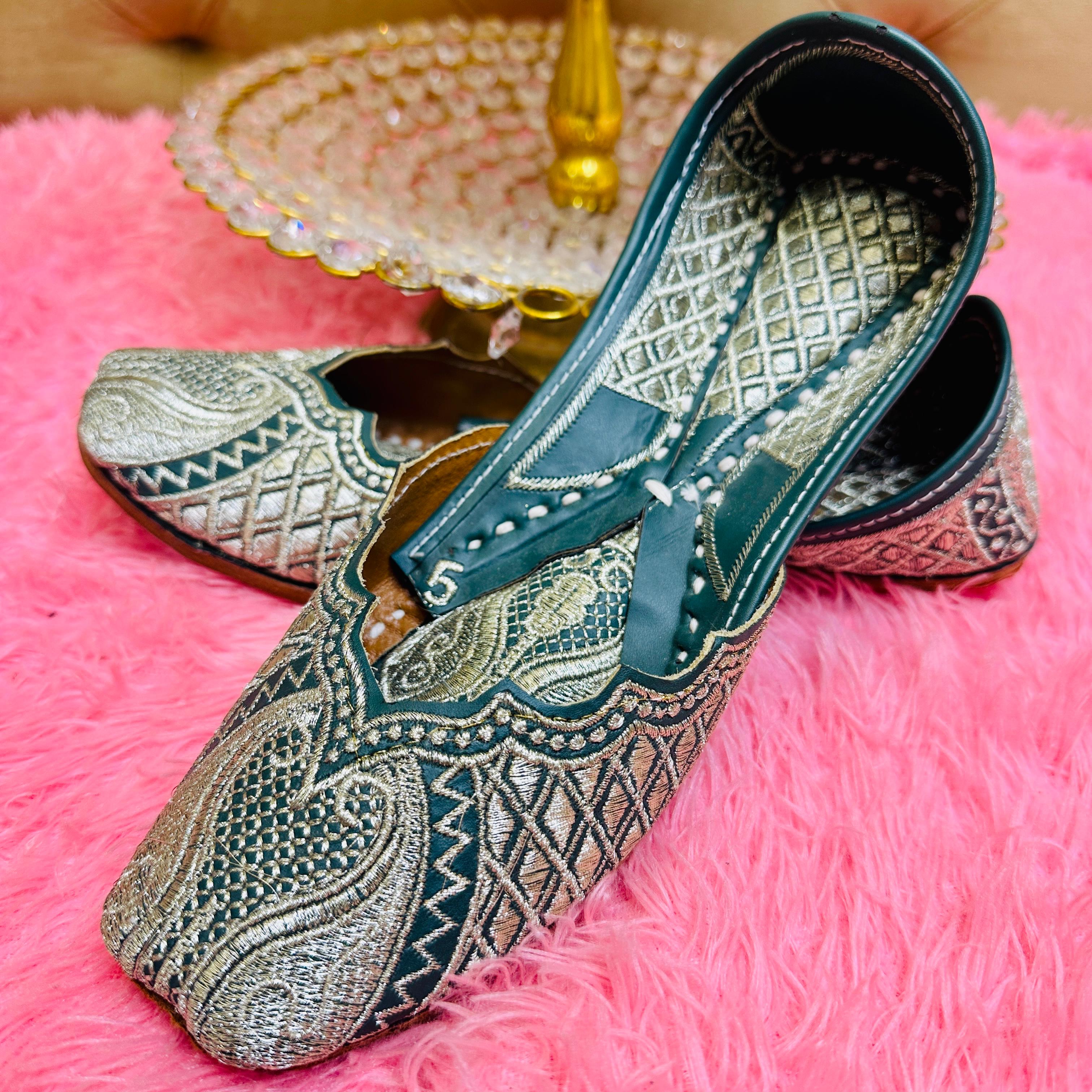 Punjabi Jutti pakisatni tilla upper leather work 713