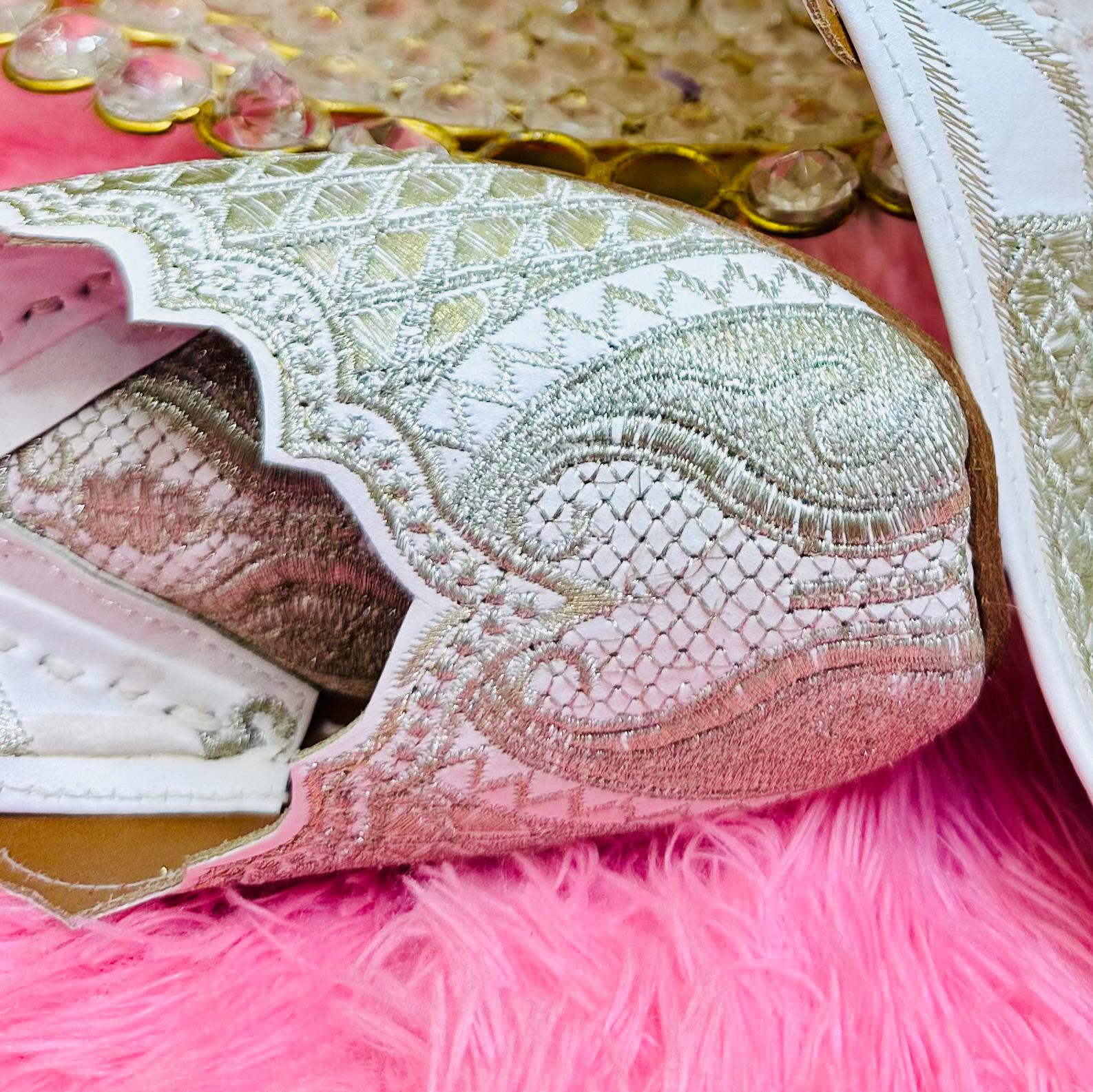 Punjabi Jutti pakisatni tilla upper leather work 711