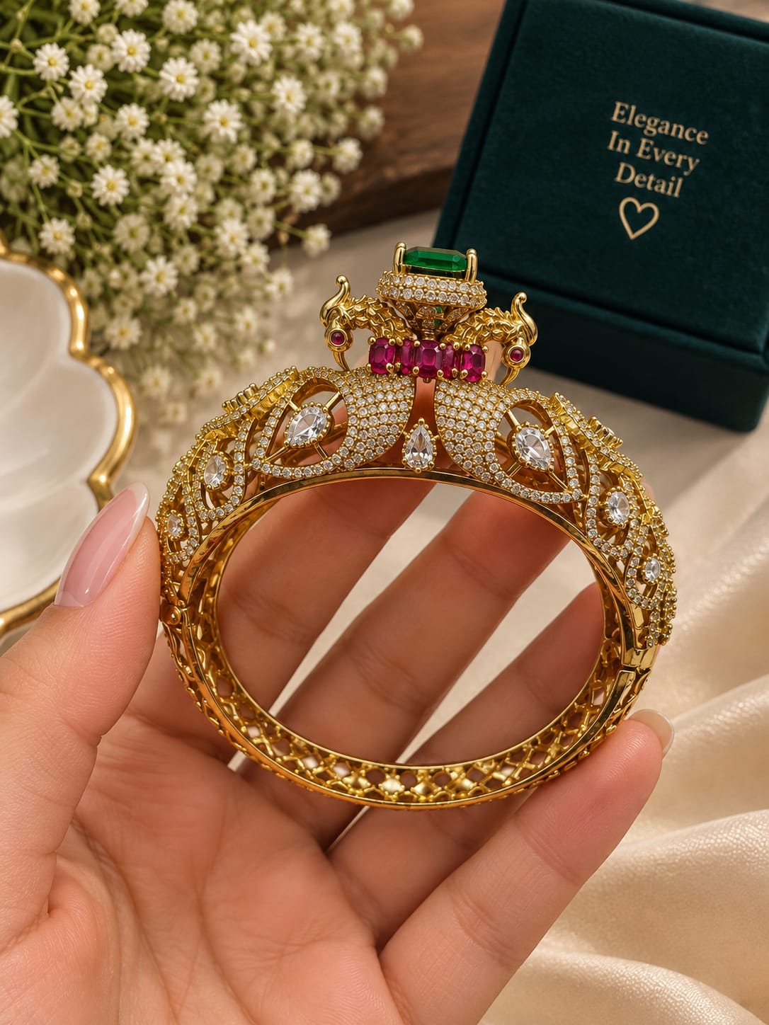 Desiner Green Shinestone Bracelet 202617010