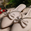 Punjabi Jutti bow with silwer strap 2915