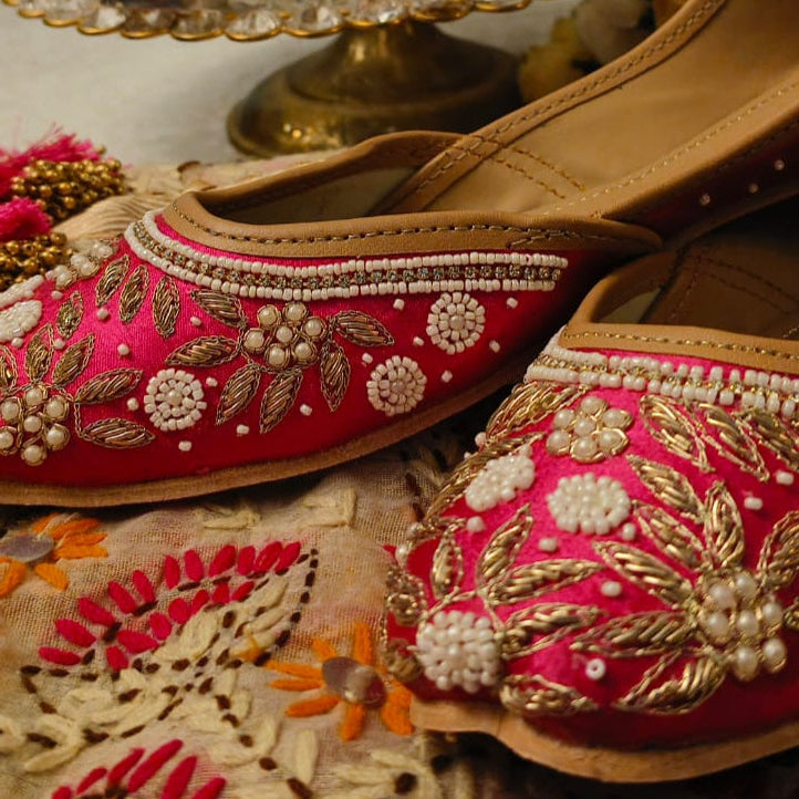 Punjabi Jutti Heavy Pearl Work2807