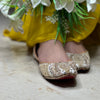 Punjabi Jutti Heavy Golden Sequence Work2817