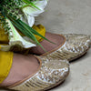 Punjabi Jutti Heavy Golden Sequence Work2817