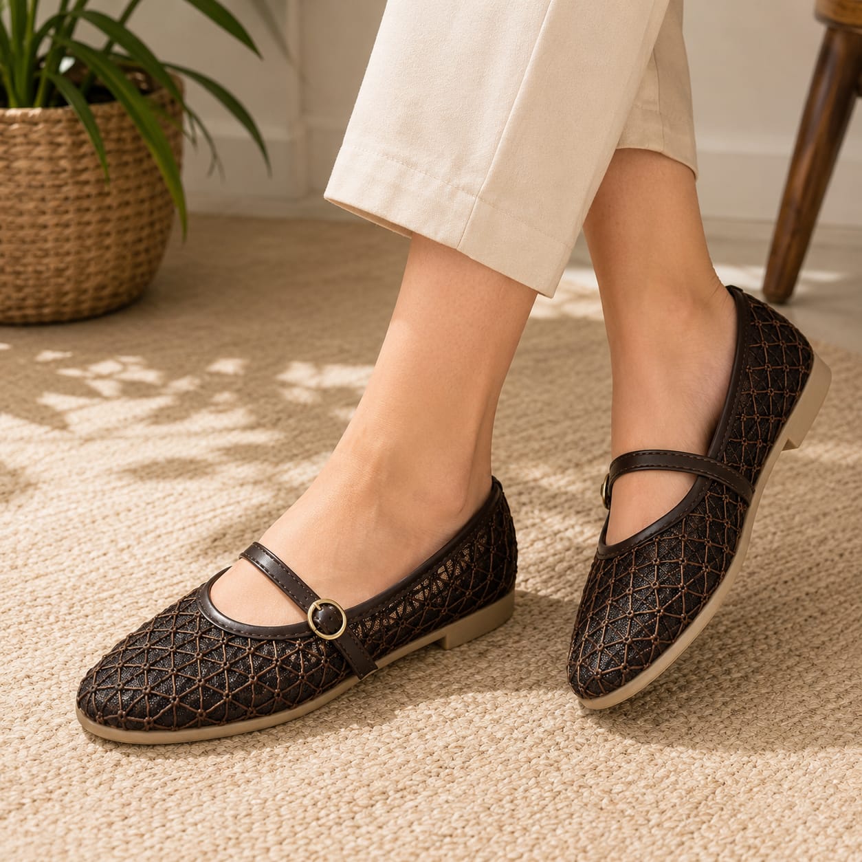 toes and flats 808 BLK NET