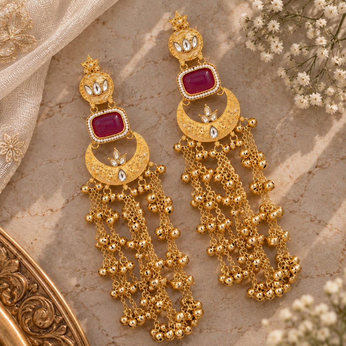 Kashmiri Traditional Earrings for Women 2026105